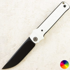 Нож Petrified Fish Tena, D2, Black Stonewash, G10 White Handle, PFB04WDW Нож Petrified Fish Tena, D2, Black Stonewash, G10 White Handle, PFB04WDW